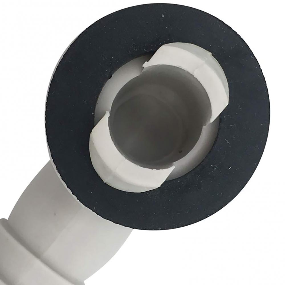 Conector de codo para manguera de desagüe de aire acondicionado de plástico 80% HOT con anillo de goma
