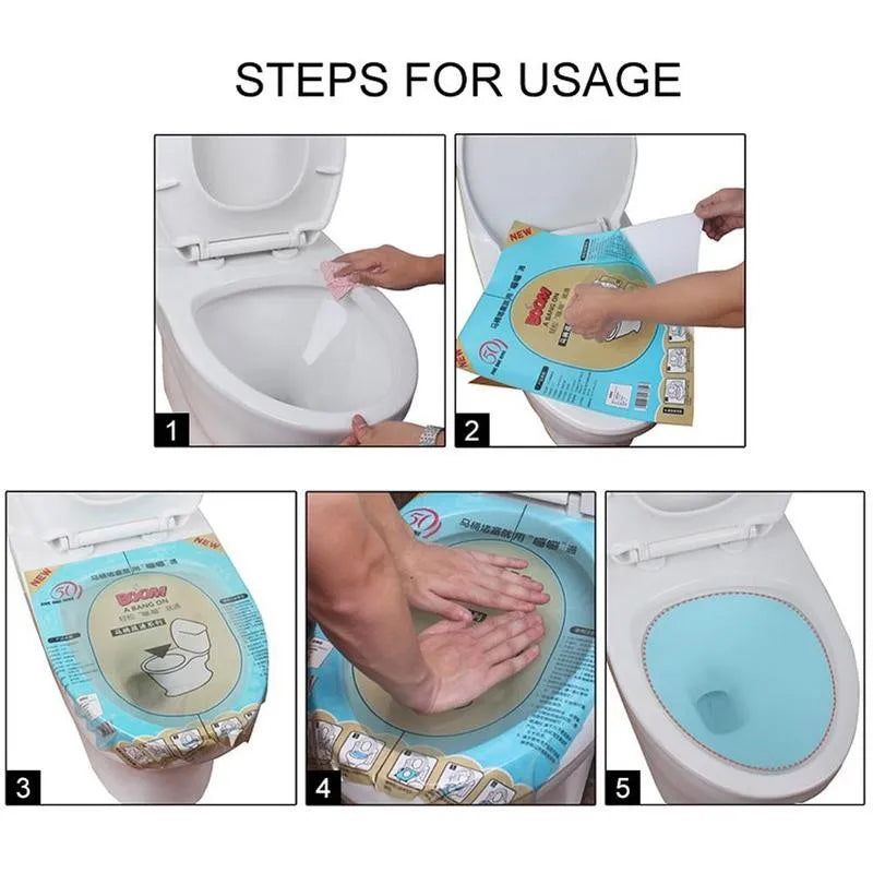 Elevadores de Asiento de Inodoro, Desatascador, Inodoro Obstruido, Película, Pegatina Desechable para Inodoro, Desatascador, Limpieza Fácil de Película Obstruida, Seguro y Limpio