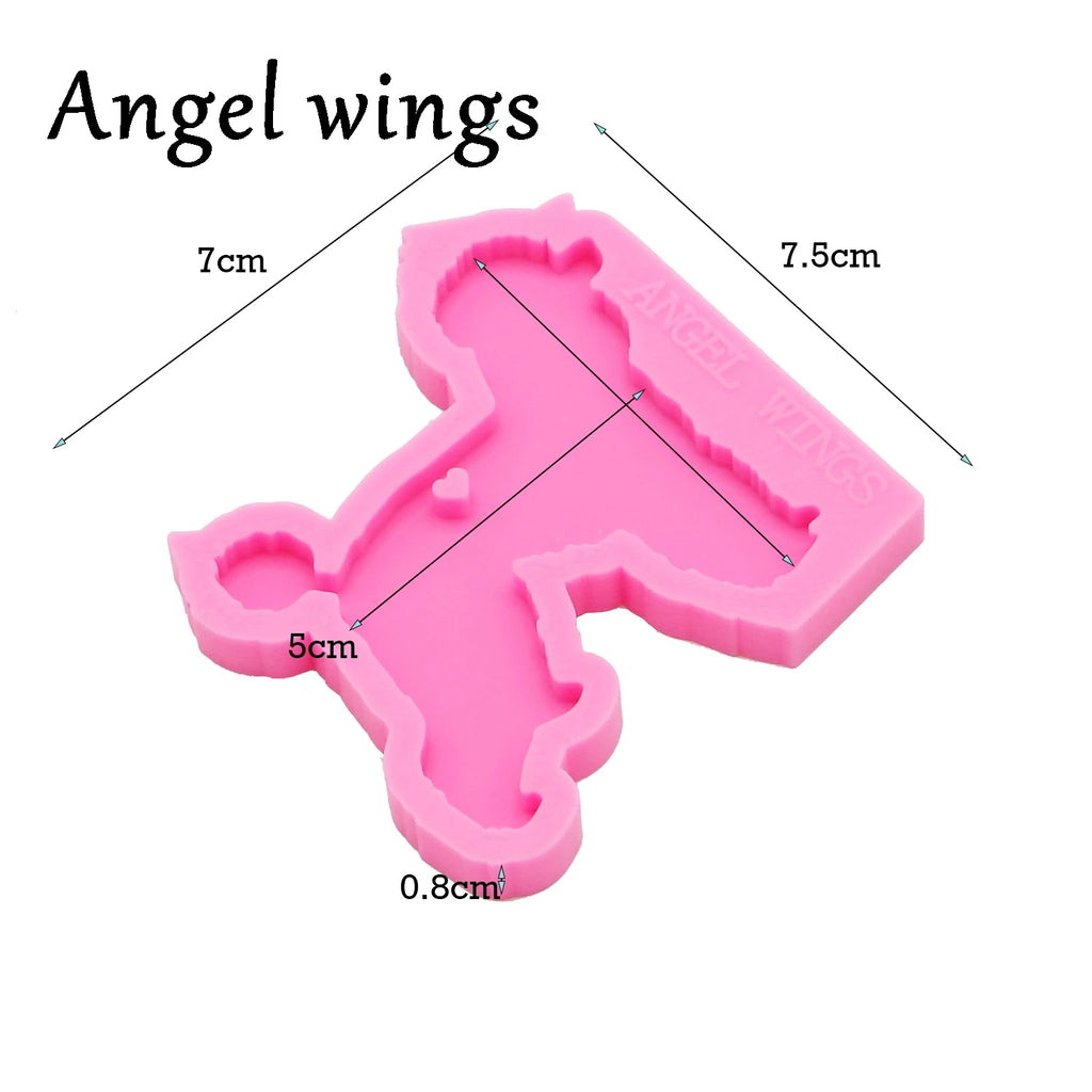 Moldes de Fundición de Resina de Silicona para Perros DY0396 para Llavero - Herramienta de Manualidades de Joyería DIY de Epoxi - Moldes de Joyería de Resina