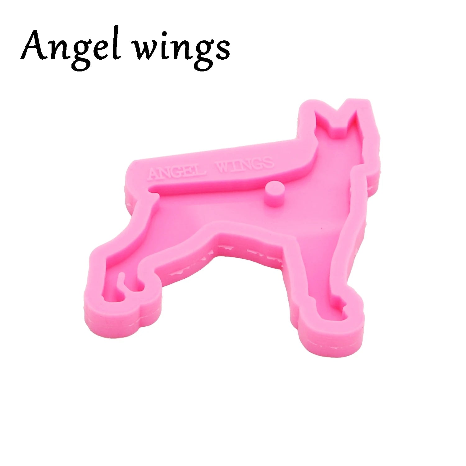 Moldes de Fundición de Resina de Silicona para Perros DY0396 para Llavero - Herramienta de Manualidades de Joyería DIY de Epoxi - Moldes de Joyería de Resina