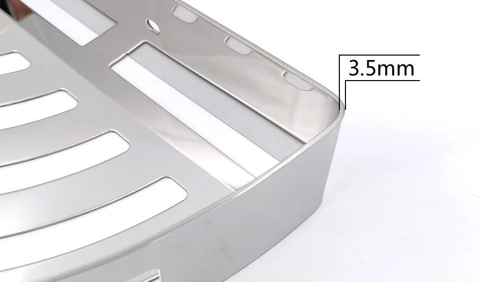 Estante de Esquina para Ducha de Baño VGX, Organizador de Almacenamiento, Estantes Montados en la Pared, Cesta de Acero Inoxidable, Accesorios de Cocina
