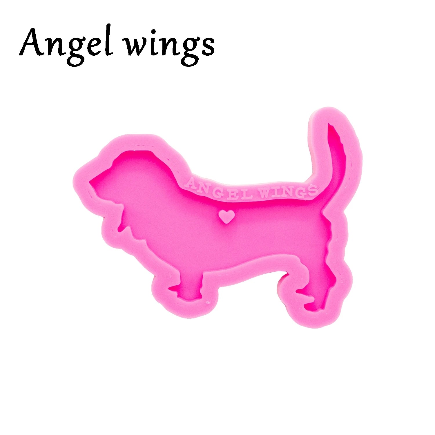 Moldes de Fundición de Resina de Silicona para Perros DY0396 para Llavero - Herramienta de Manualidades de Joyería DIY de Epoxi - Moldes de Joyería de Resina