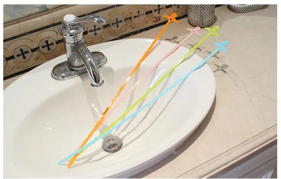 1 unidad de filtro antiobstrucción para desagüe de lavabo, atrapapelos de ducha de baño, colador de plomería, eliminación de cabello, herramientas de limpieza de cocina