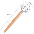 Gran batidor de masa danés de mano batidora de pan de acero inoxidable batidor de pastel masa batidor de huevos herramienta de cocina para hornear