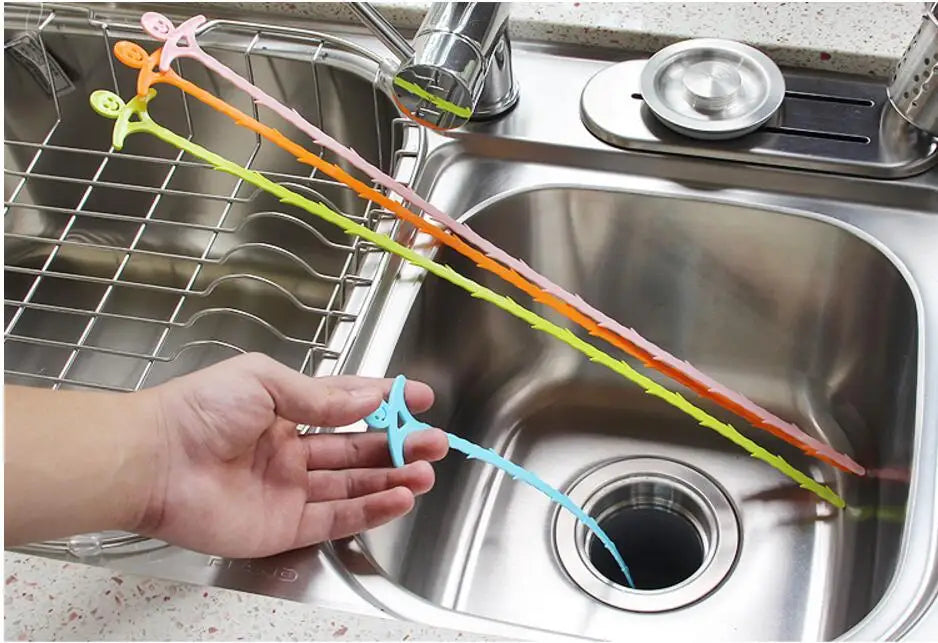 1 unidad de filtro antiobstrucción para desagüe de lavabo, atrapapelos de ducha de baño, colador de plomería, eliminación de cabello, herramientas de limpieza de cocina