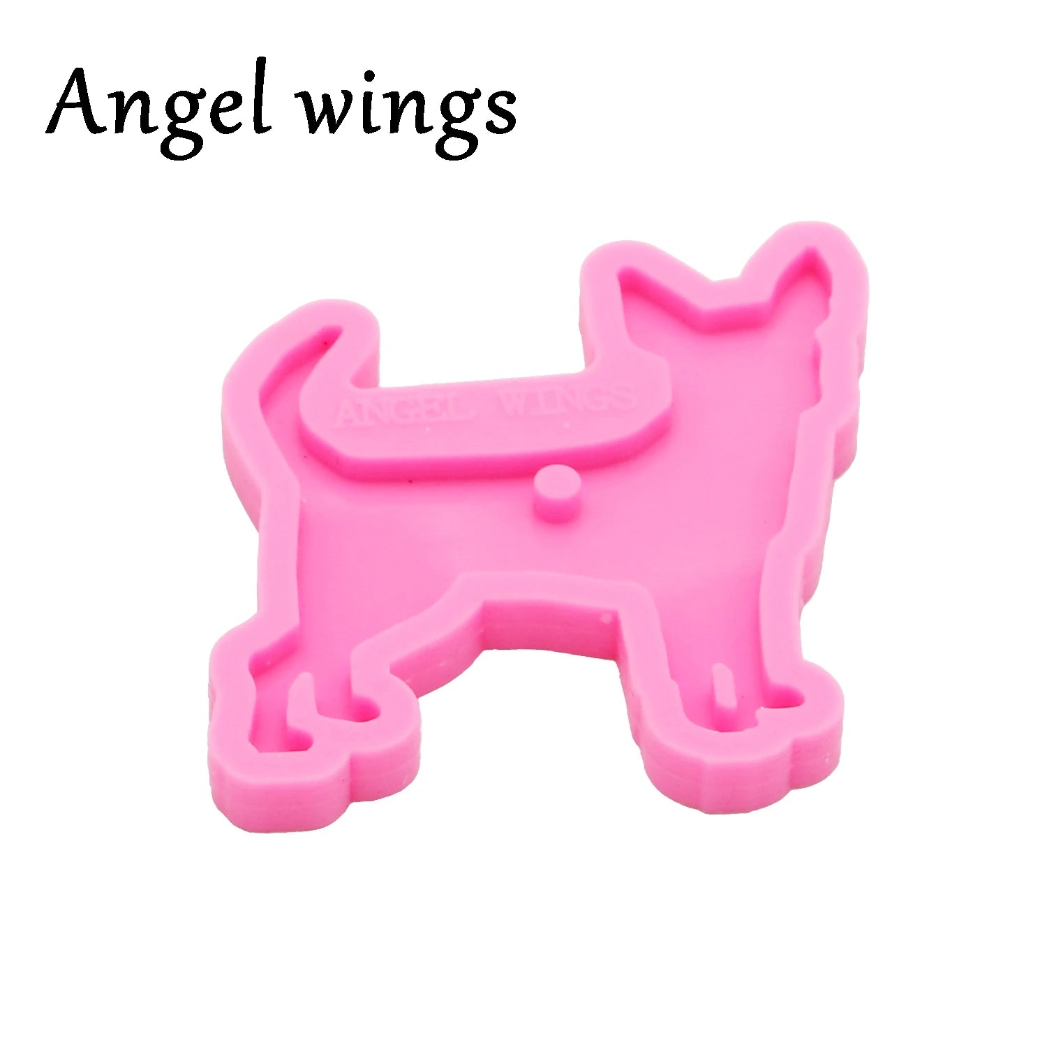Moldes de Fundición de Resina de Silicona para Perros DY0396 para Llavero - Herramienta de Manualidades de Joyería DIY de Epoxi - Moldes de Joyería de Resina