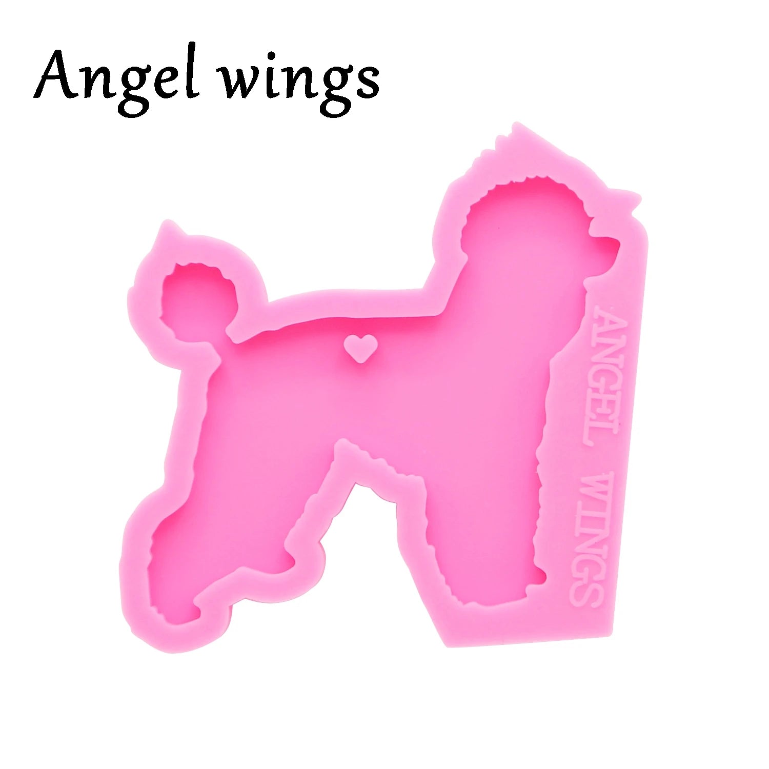 Moldes de Fundición de Resina de Silicona para Perros DY0396 para Llavero - Herramienta de Manualidades de Joyería DIY de Epoxi - Moldes de Joyería de Resina