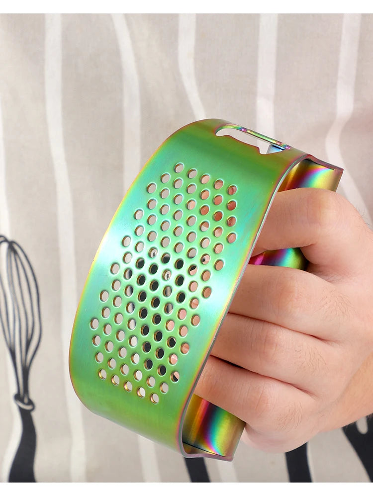 Gadgets de Cocina Multifuncionales Prensa de Ajo de Acero Inoxidable Manual Exprimidor de Jengibre y Ajo Triturador Herramientas para Verduras Abridor de Botellas