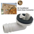 Conector de codo para manguera de desagüe de aire acondicionado de plástico 80% HOT con anillo de goma