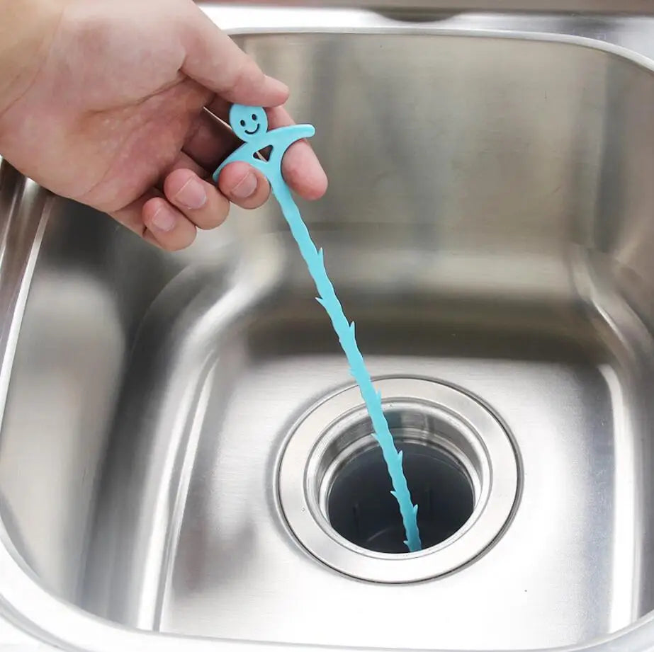 1 unidad de filtro antiobstrucción para desagüe de lavabo, atrapapelos de ducha de baño, colador de plomería, eliminación de cabello, herramientas de limpieza de cocina