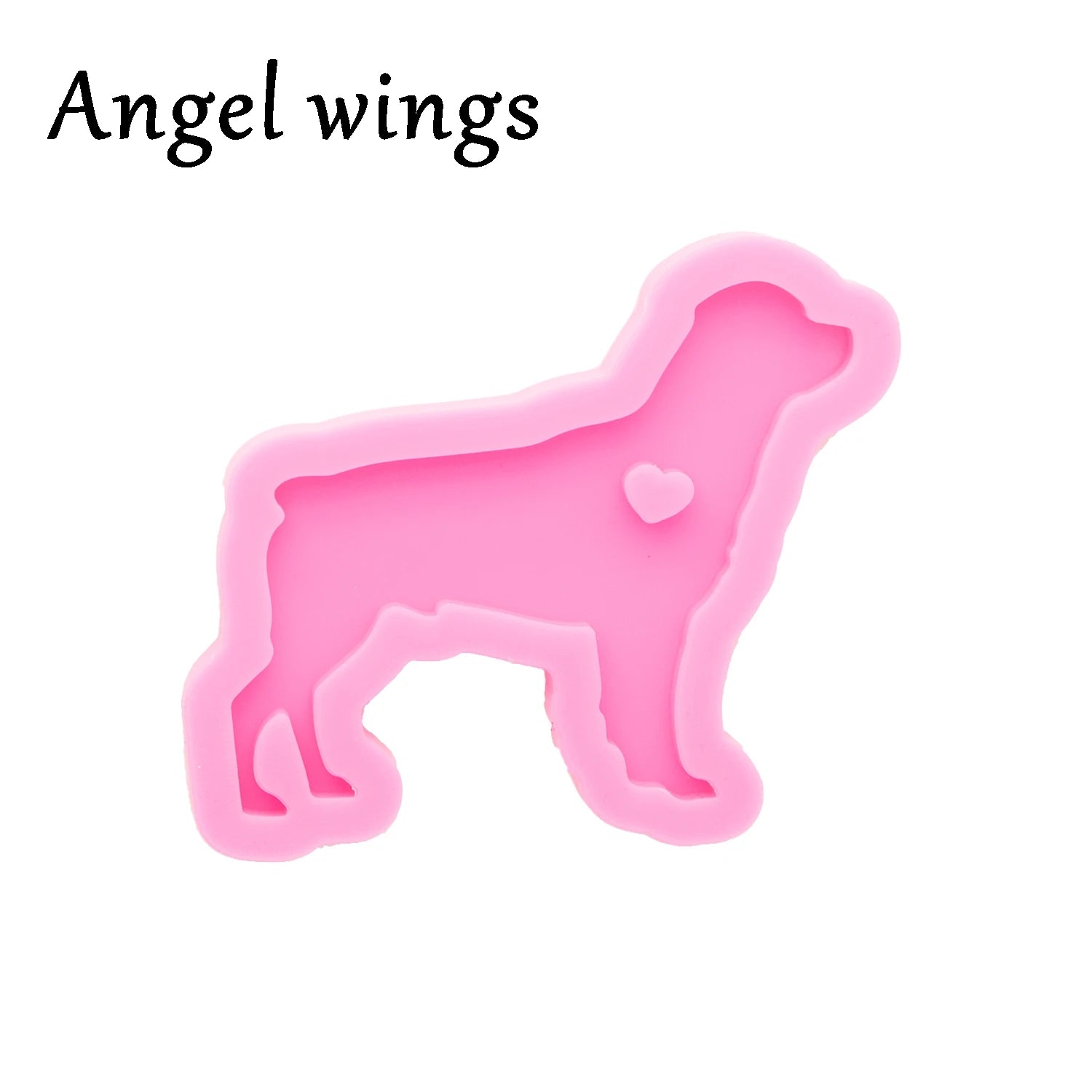 Moldes de Fundición de Resina de Silicona para Perros DY0396 para Llavero - Herramienta de Manualidades de Joyería DIY de Epoxi - Moldes de Joyería de Resina