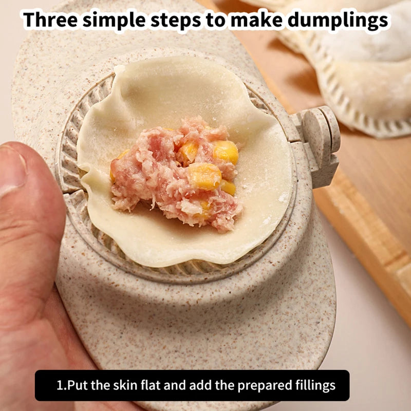 Máquina de Dumplings Herramientas Molde de Dumpling Abrazadera Molde para Hornear Accesorios de Cocina para Pastelería Dumpling de Trigo Moldes de Dumpling