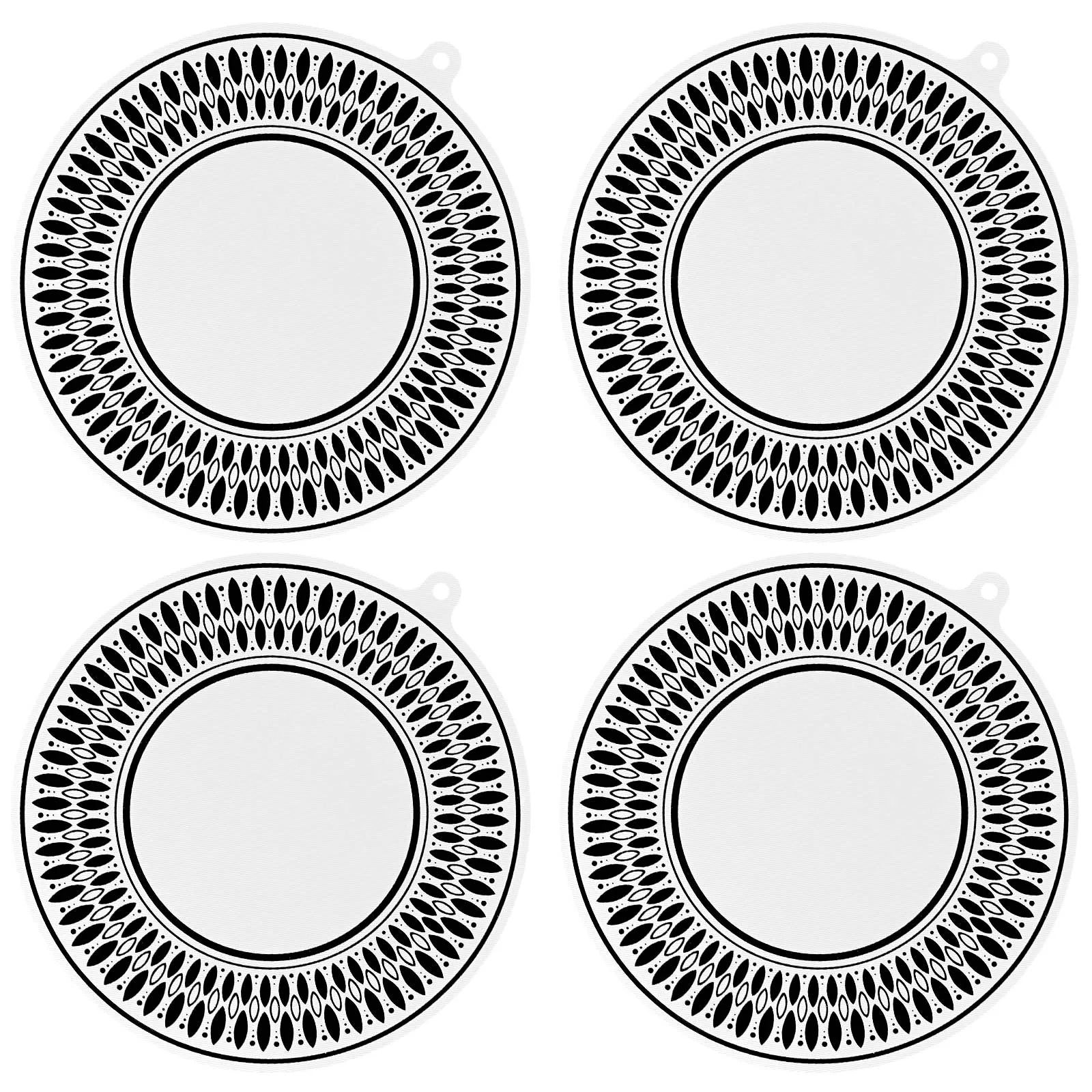 4 piezas de almohadilla de aislamiento para cocina de inducción, protector de encimera, salvamanteles, silicona antideslizante, almohadilla de aislamiento térmico, protector de mostrador