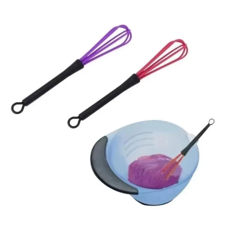 1/5 Pc Batidor de Huevos Manual Portátil para Cocina, Repostería, Mezcla de Plástico, Herramienta para Batir Crema, Salón de Belleza, Mezcla de Tinte para el Cabello, Productos al por Mayor
