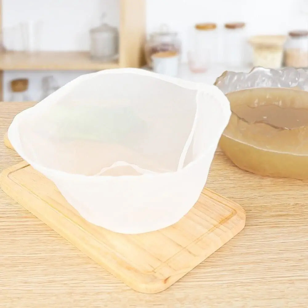 Bolsa de Filtro de Leche de Soya de Gasa para el Hogar Multifuncional Forma de Tazón Filtro de Líquido Oval Herramientas de Cocina Colador de Leche de Soya Herramientas de Cocina
