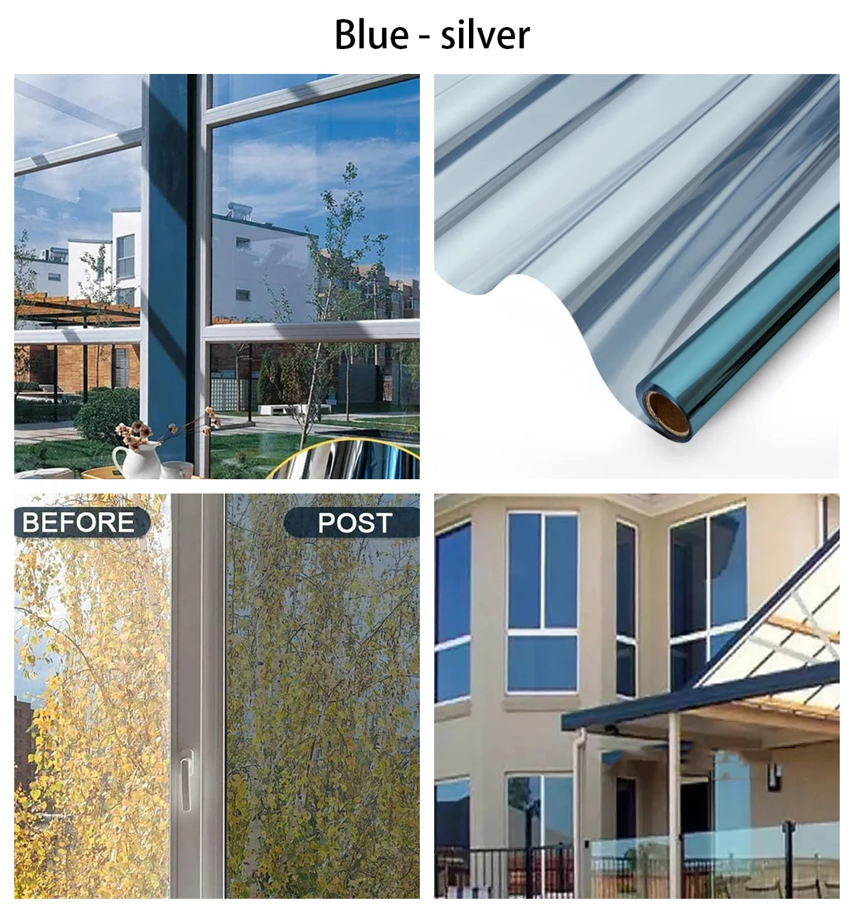 One Way Heat Insulation Window Film Anti-UV Privacy Glass Sticker