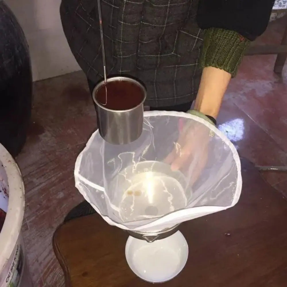 Bolsa de Filtro de Leche de Soya de Gasa para el Hogar Multifuncional Forma de Tazón Filtro de Líquido Oval Herramientas de Cocina Colador de Leche de Soya Herramientas de Cocina