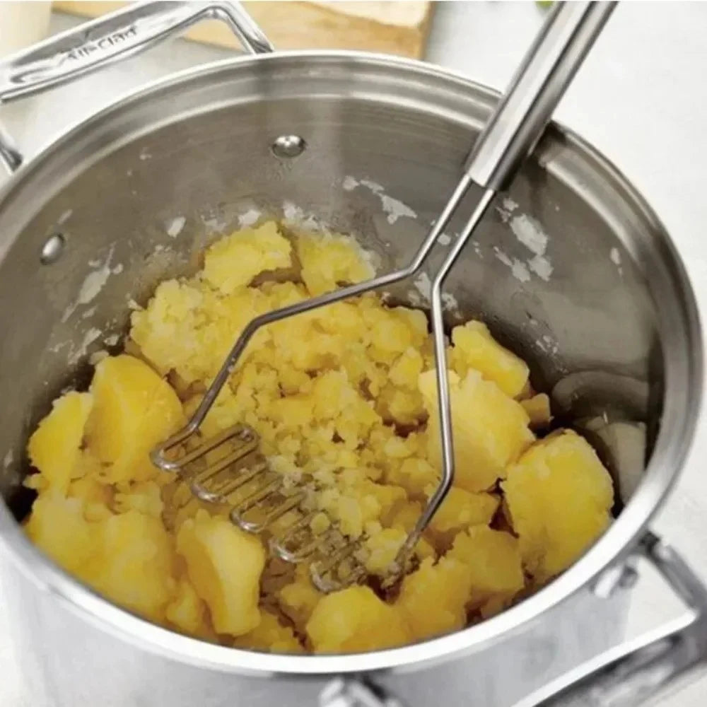 Máquina para Machacar Papas de Acero Inoxidable, Máquina para Triturar Frutas, Prensa Creativa de Barro, Máquina Manual de Machacar, Herramienta Pequeña de Cocina