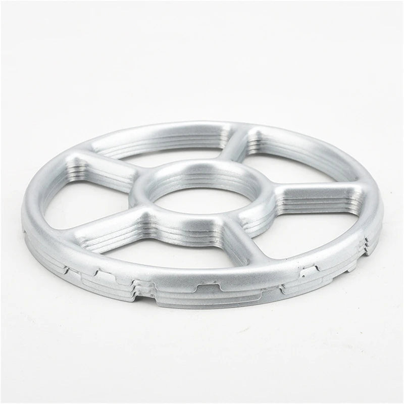 Anillo de Hervor Seguro Reductor de Estufa Portátil Estufa de Gas Duradera Soporte de Camping Estante para Cafetera Accesorios Prácticos de Acero