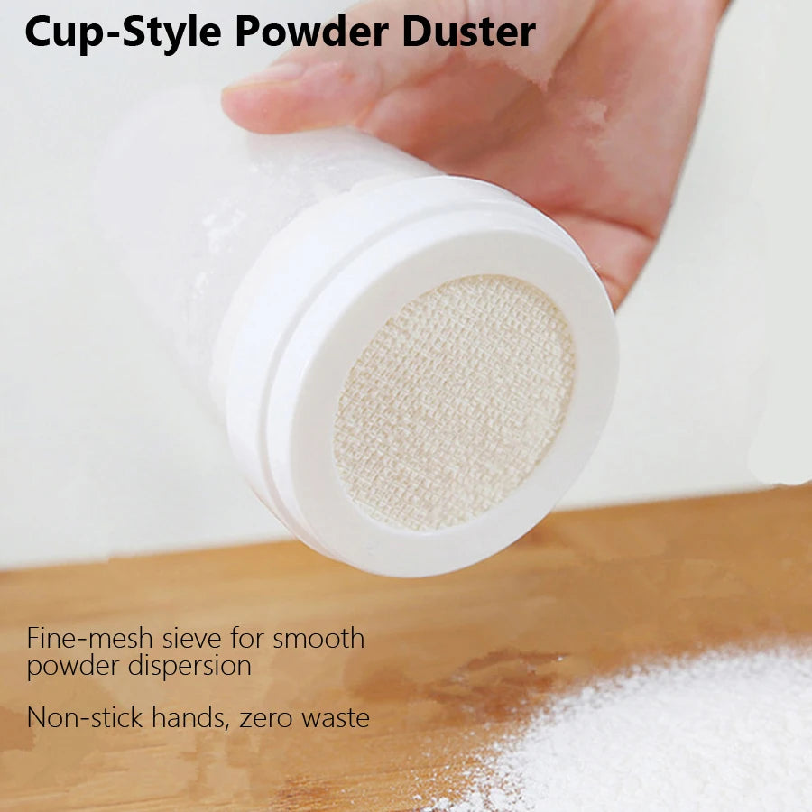 Polvero de Azúcar en Polvo para Cocina, Herramienta de Dispensación de Harina para Hornear en Casa con Tapa, Accesorios para Hornear