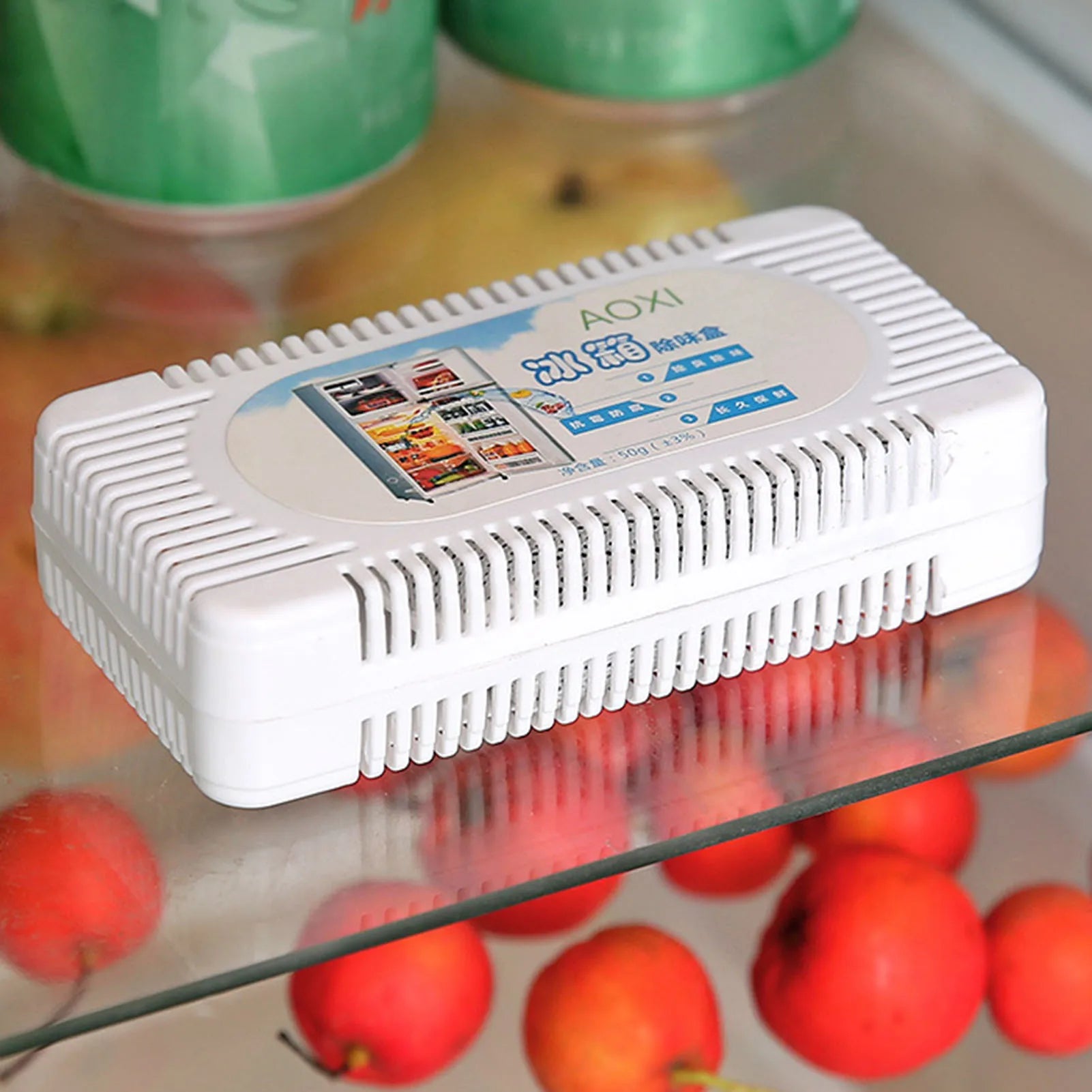 Desodorante para refrigerador Caja de carbón activado para olores para la cocina del hogar Fresco para el refrigerador Purificador de aire duradero Seguro y no tóxico