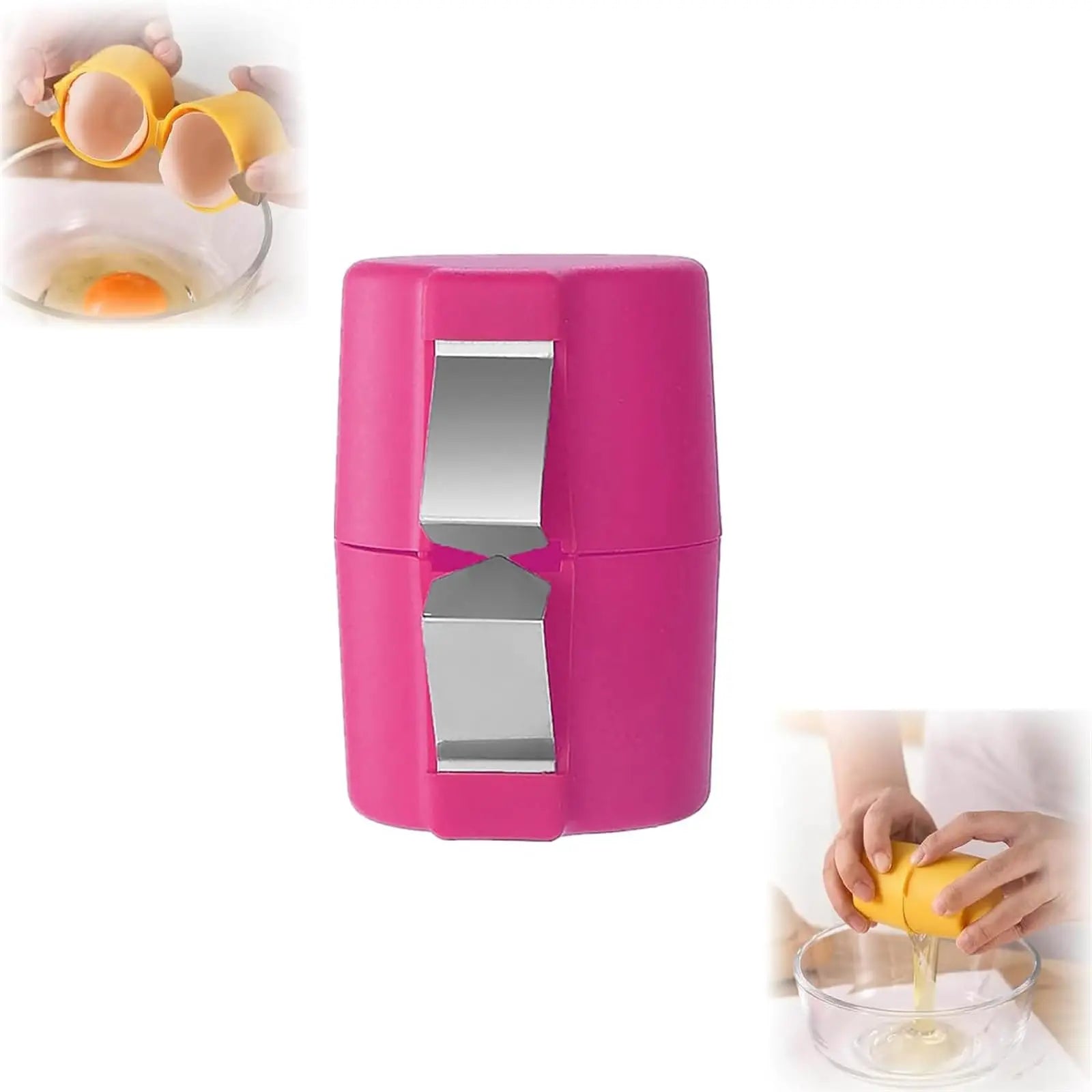 1/2 piezas Abridor de cáscaras de huevo de mano Multifuncional Cortador y separador de huevos crudos Gadget esencial de cocina para cocinar