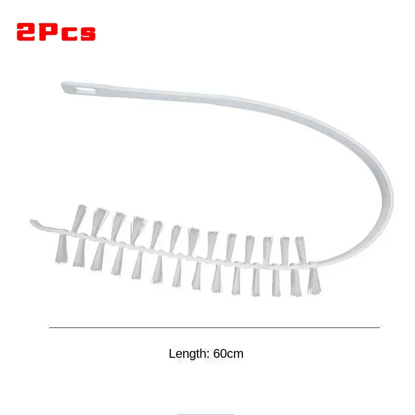 Cepillo de limpieza flexible largo multipropósito, plumero, fregador para lavar máquinas, secadoras, removedor de pelusa, cepillos para limpiar radiadores