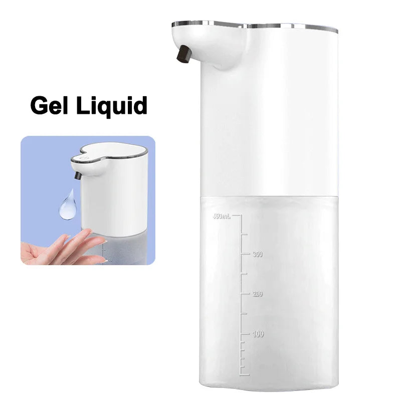 Dispensadores de Jabón Automáticos 400ml 4 Marchas Ajustables Máquina Inteligente de Lavado de Manos para Baño USB Recargable Desinfectante de Manos Sin Contacto