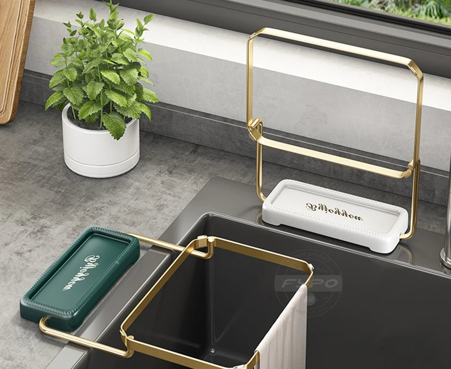 Estante de Filtro para Fregadero de Cocina, Colador Plegable para Fregadero, Bolsa de Malla, Soporte, Red de Almacenamiento de Basura, Estante, Bolsa de Malla Desechable para Basura