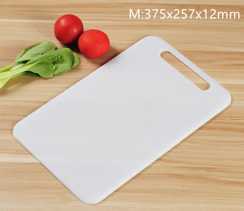 Tabla de cortar de plástico nueva, tabla de picar para frutas y verduras de grado alimenticio PE, engrosada, a prueba de moho, accesorios de cocina, blanca