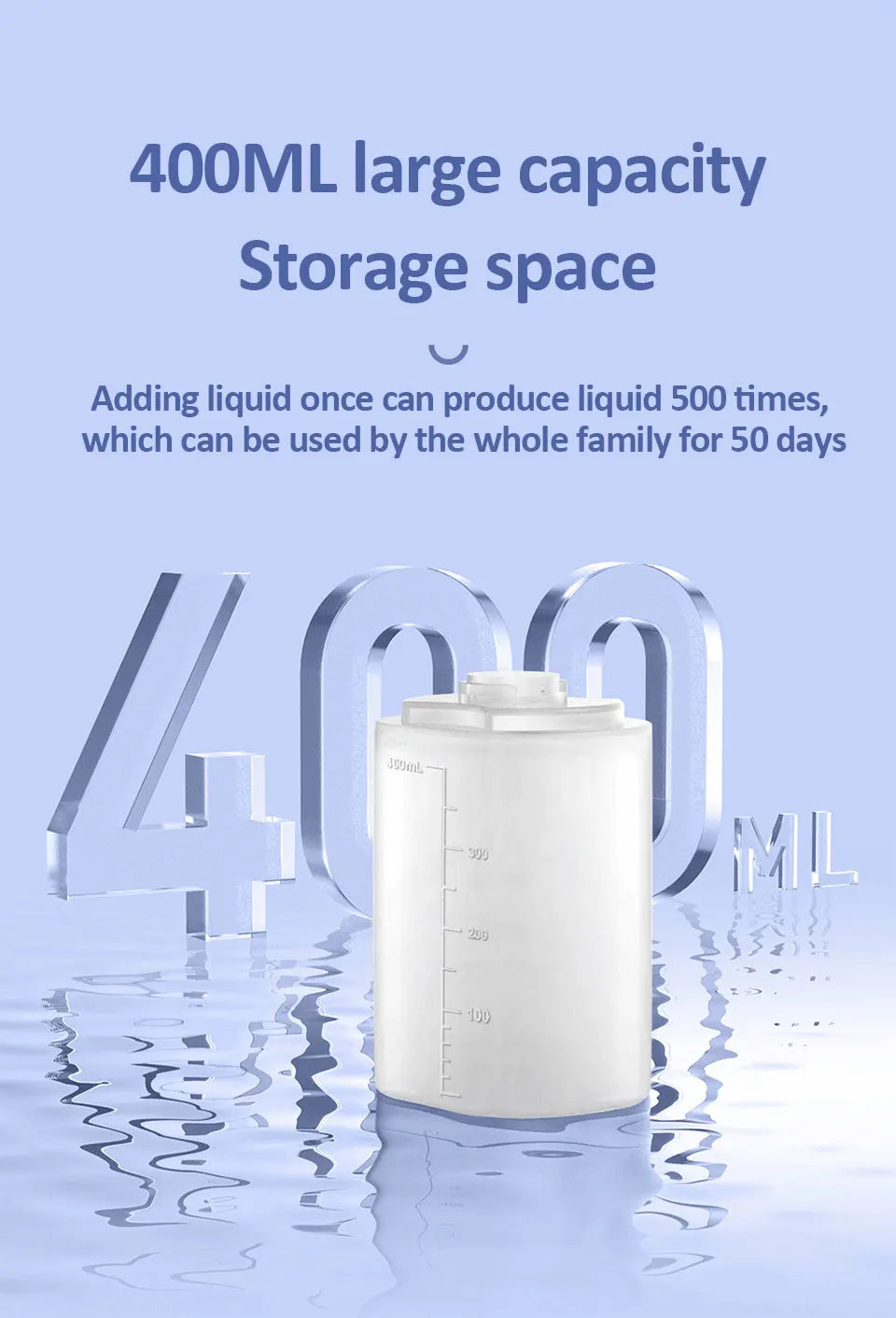 Dispensadores de Jabón Automáticos 400ml 4 Marchas Ajustables Máquina Inteligente de Lavado de Manos para Baño USB Recargable Desinfectante de Manos Sin Contacto