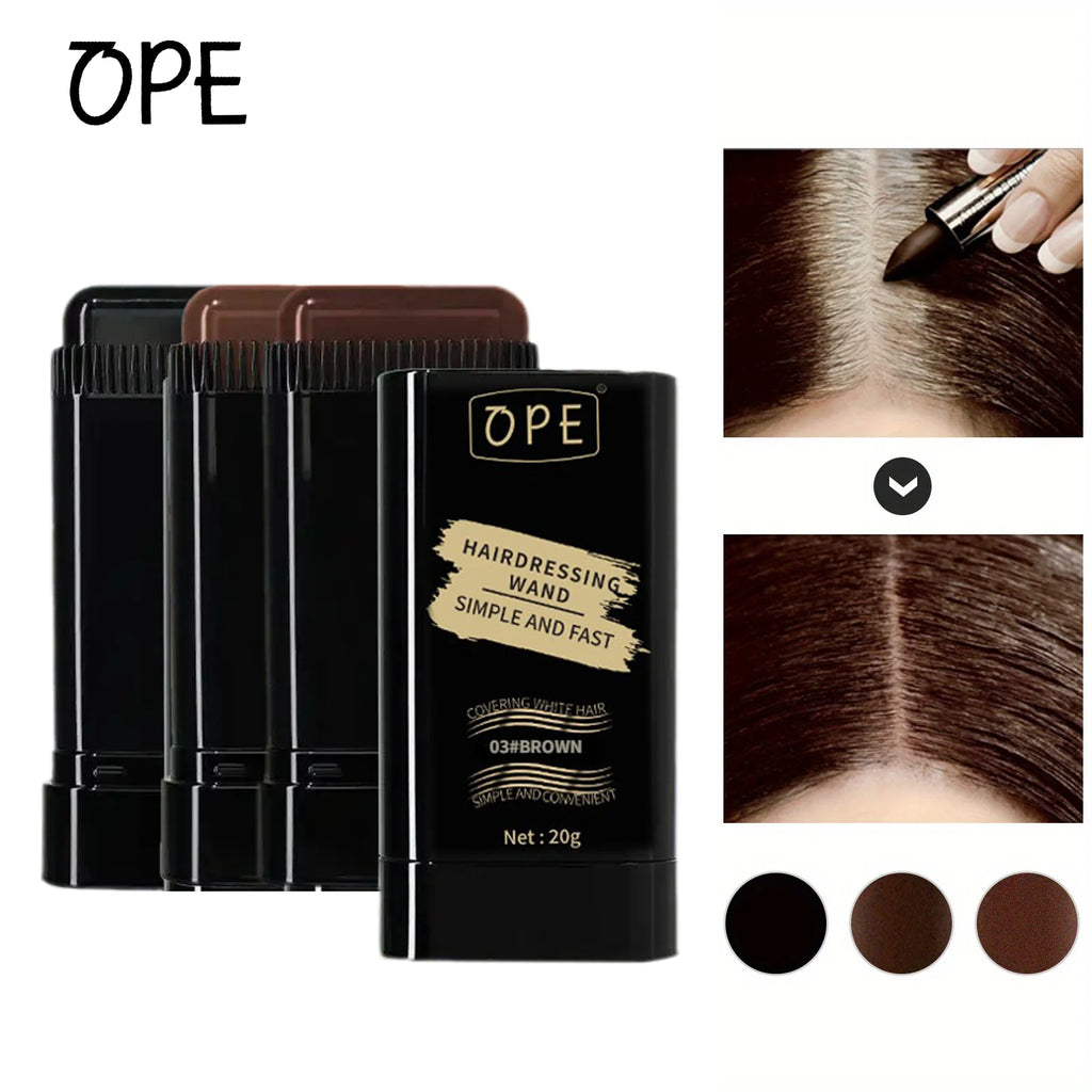 Waterproof Gray Hair Concealer Stick Natural Black Quick Touch Up for Men Women 20g