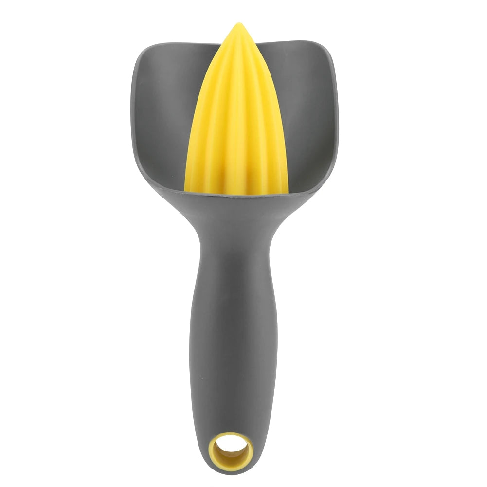Exprimidor Manual Ergonómico Mini para Limón y Naranja (Negro)