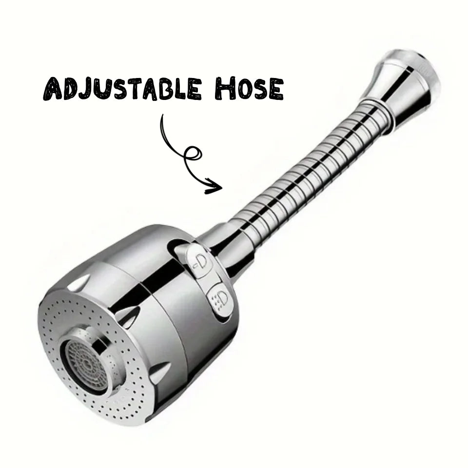 Dual-Speed Faucet Aerator with 360° Rotating Anti-Splash Spray Head