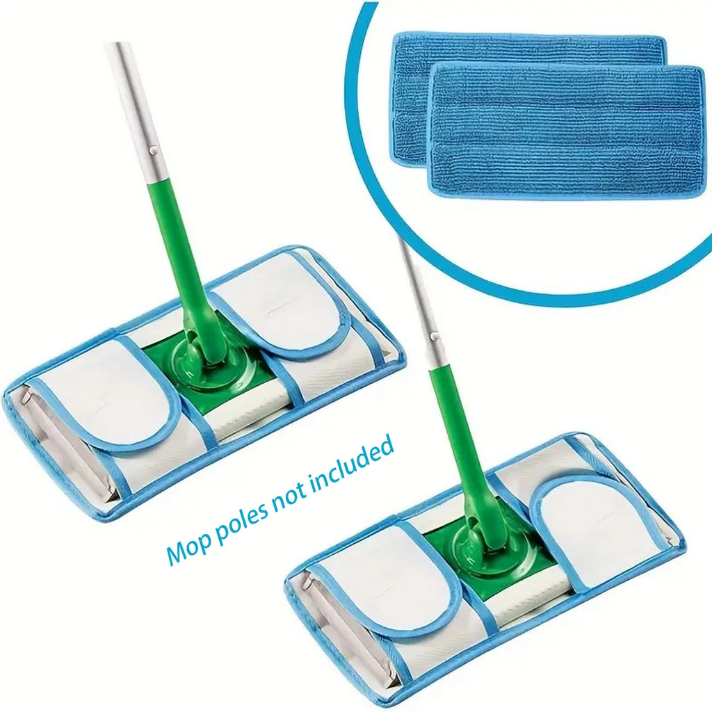 Almohadilla de Trapeador Reutilizable Para Trapeador, Almohadilla de Microfibra de 11*5.7 pulgadas Recargable Lavable Para Limpieza de Zócalos en Pisos Duros, Almohadilla de Limpieza Húmeda/Seca