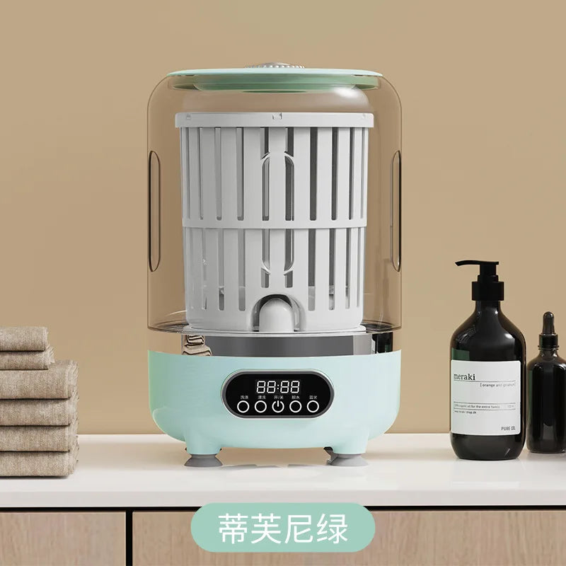 Mini lavadora portátil automática herramienta de limpieza de ropa para dormitorios, viajes, campamentos, hoteles y apartamentos