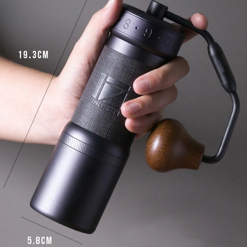 Molino de café 1zpresso Kultra Molino de café portátil manual Burr ajustable de acero inoxidable 304 Burr especial de 7 núcleos