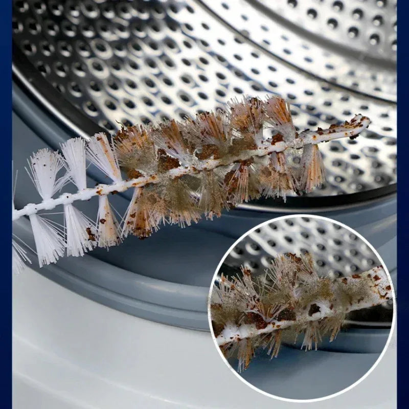 Cepillo de limpieza flexible largo multipropósito, plumero, fregador para lavar máquinas, secadoras, removedor de pelusa, cepillos para limpiar radiadores
