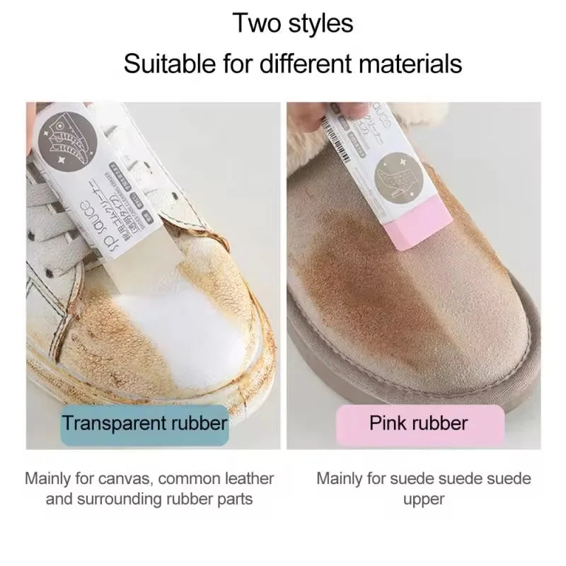 Borrador de Goma para Limpieza de Zapatos, Cuidado de Zapatillas, Limpiador de Cuero, Limpieza para Zapatos de Cuero y Gamuza, Botas, Nuevo Borrador y Cepillo para Zapatos