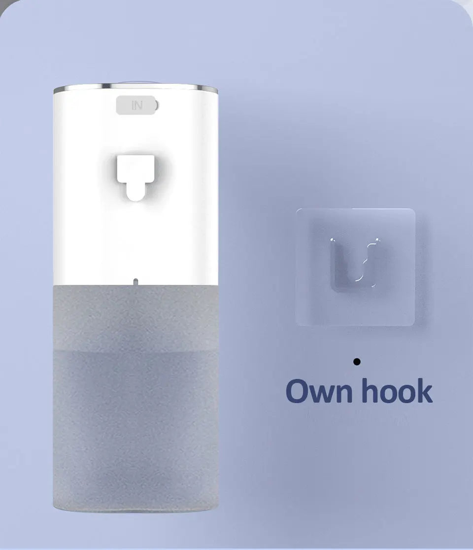 Dispensadores de Jabón Automáticos 400ml 4 Marchas Ajustables Máquina Inteligente de Lavado de Manos para Baño USB Recargable Desinfectante de Manos Sin Contacto