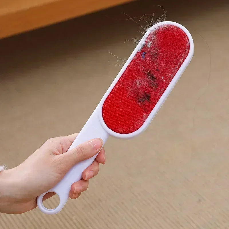 Cepillo Removedor de Pelusa para Ropa con Abrigo de Doble Cara Reutilizable Antiestático para Suéter Polvo Cabello Gatos Perros Herramienta de Limpieza del Hogar