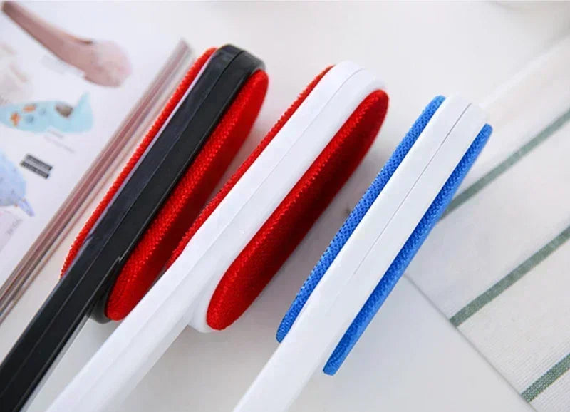Cepillo Removedor de Pelusa para Ropa con Abrigo de Doble Cara Reutilizable Antiestático para Suéter Polvo Cabello Gatos Perros Herramienta de Limpieza del Hogar