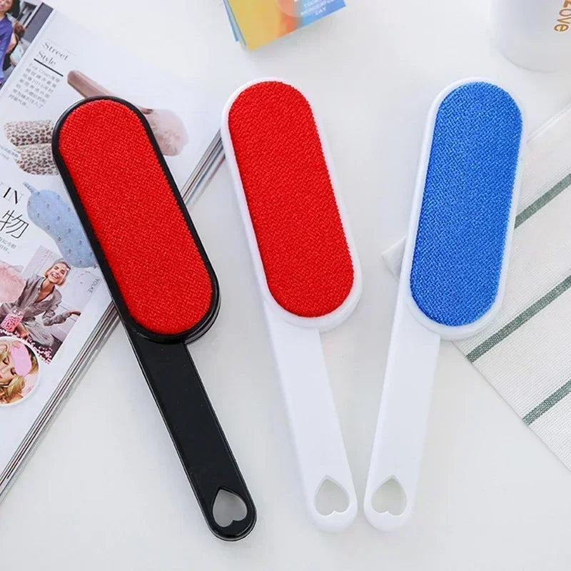 Cepillo Removedor de Pelusa para Ropa con Abrigo de Doble Cara Reutilizable Antiestático para Suéter Polvo Cabello Gatos Perros Herramienta de Limpieza del Hogar