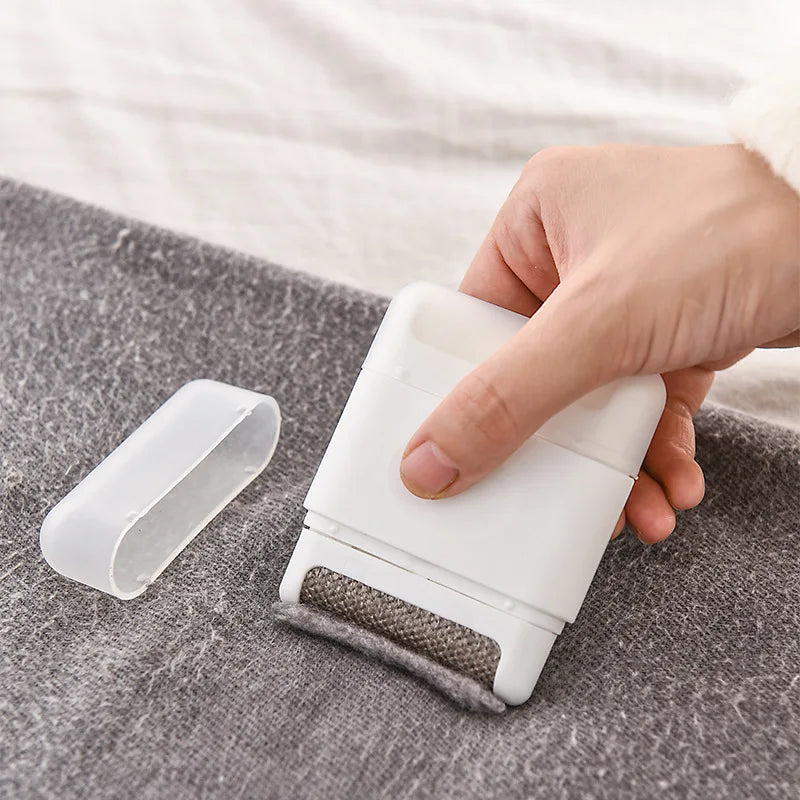 1 pieza de rodillo de pelusa portátil mini Cepillo removedor de cabello para alfombra, suéter, abrigo de lana, ropa, herramientas de limpieza de pelaje