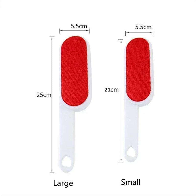 Cepillo Removedor de Pelusa para Ropa con Abrigo de Doble Cara Reutilizable Antiestático para Suéter Polvo Cabello Gatos Perros Herramienta de Limpieza del Hogar
