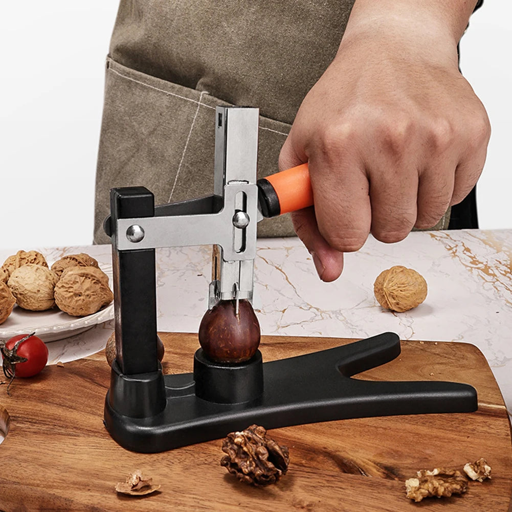 Pelador de Nueces y Castañas, Dispositivo para Pelar y Partir Castañas, Prensa Manual, Frutas Duraderas, Herramienta Esencial de Cocina para la Comodidad Diaria