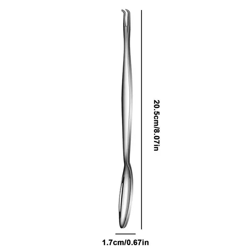 Set de tenedores pequeños de cangrejo de acero inoxidable, herramienta para comer cangrejo, utensilios para mariscos, tenedores para mariscos, cuchara para sacar carne de patas de cangrejo, gadgets de cocina