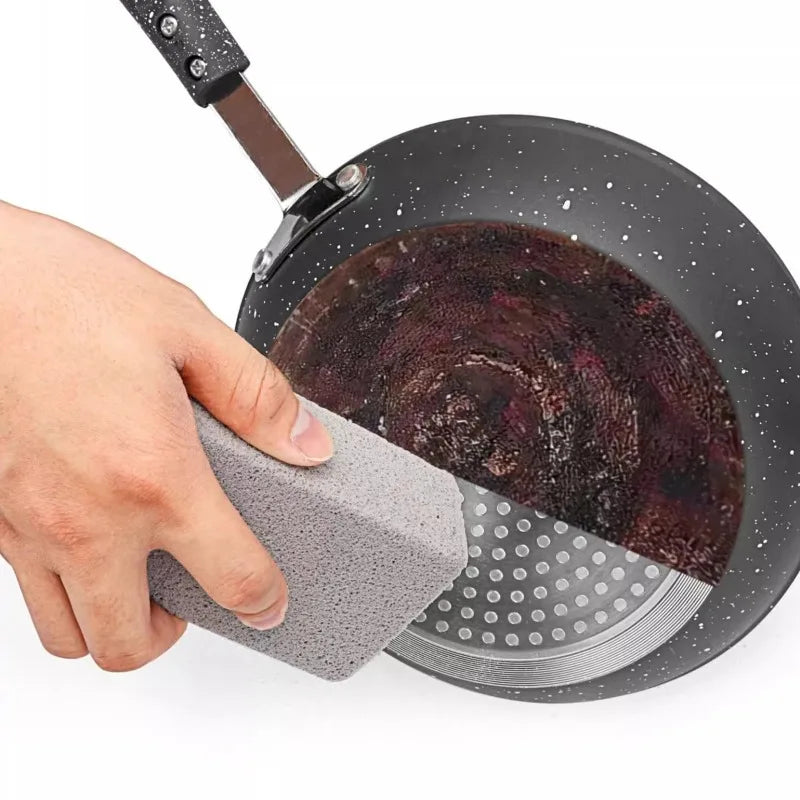 Ladrillo de limpieza para parrilla, removedor de grasa y óxido de alta resistencia para rejillas de metal, piedra porosa, herramienta de limpieza de cocina, entusiasta de la parrilla