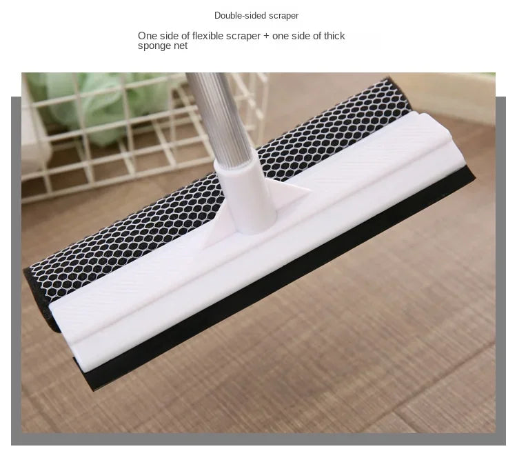 1 pieza Limpiador de Ventanas con Escurridor 2 en 1 Palo Retráctil Cepillo para Limpiar Ventanas Herramienta de Limpieza de Vidrio para Coche y Puerta de Ducha