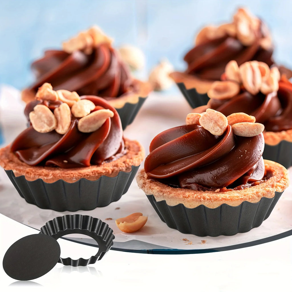 Mini Moldes para Tartas con Fondo Desmontable